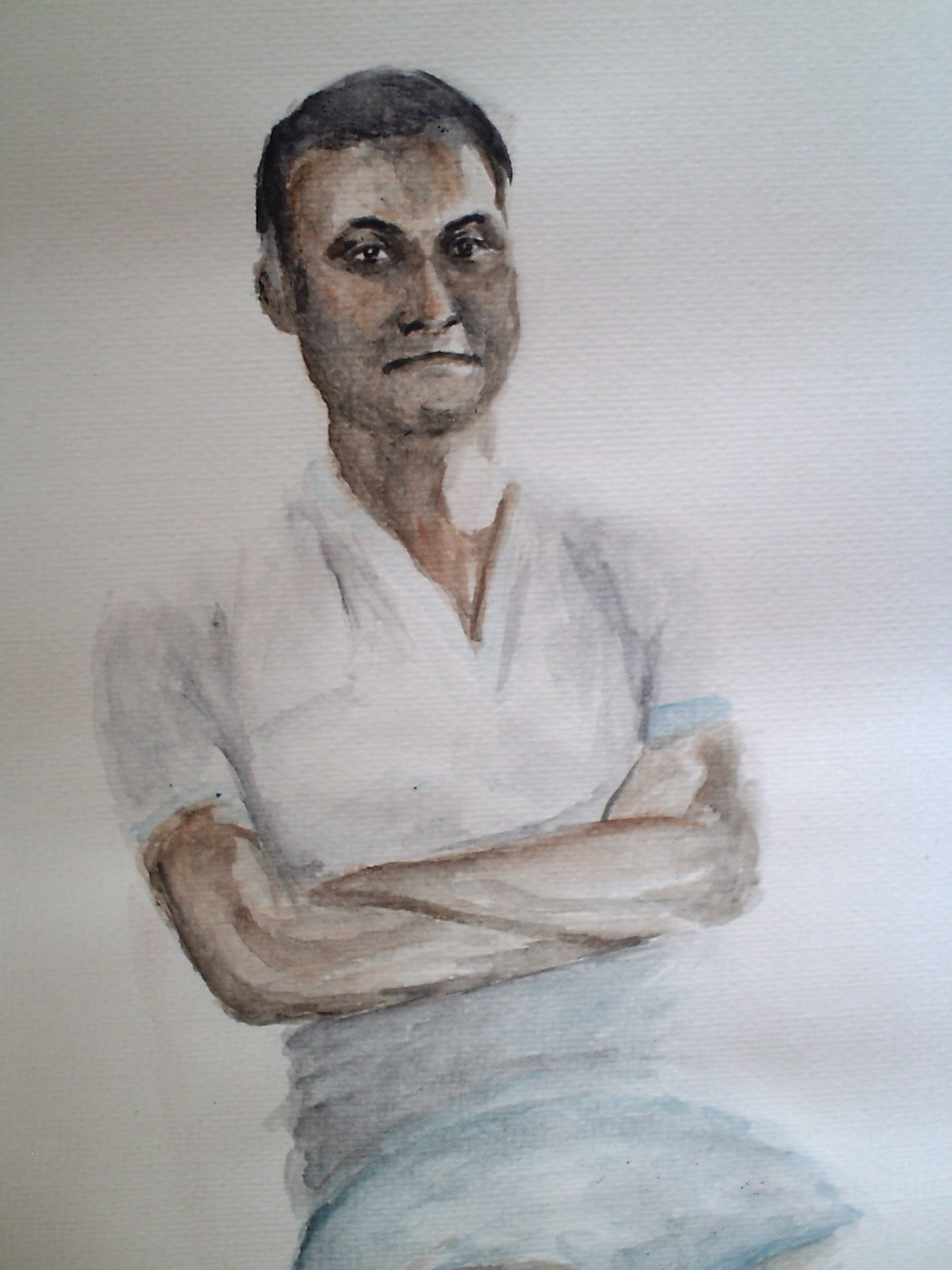 aquarelverf, van live model, tijd onbekend (± 2 uur ), A3 formaat